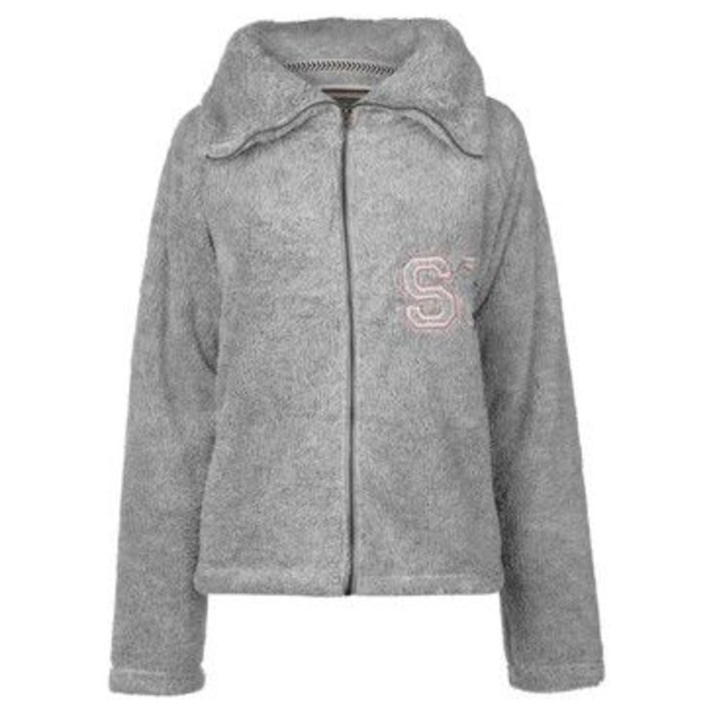Soulcal  Snug Zip Top Ladies  women's Fleece jacket in Grey