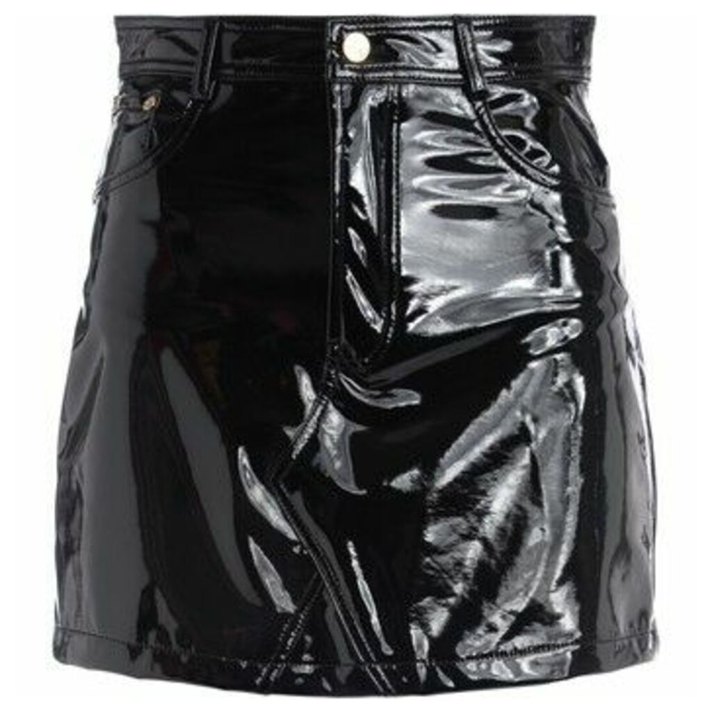Chiara Ferragni  Vynil Chiara Ferragni miniskirt made of shiny black fabric  women's Skirt in Black