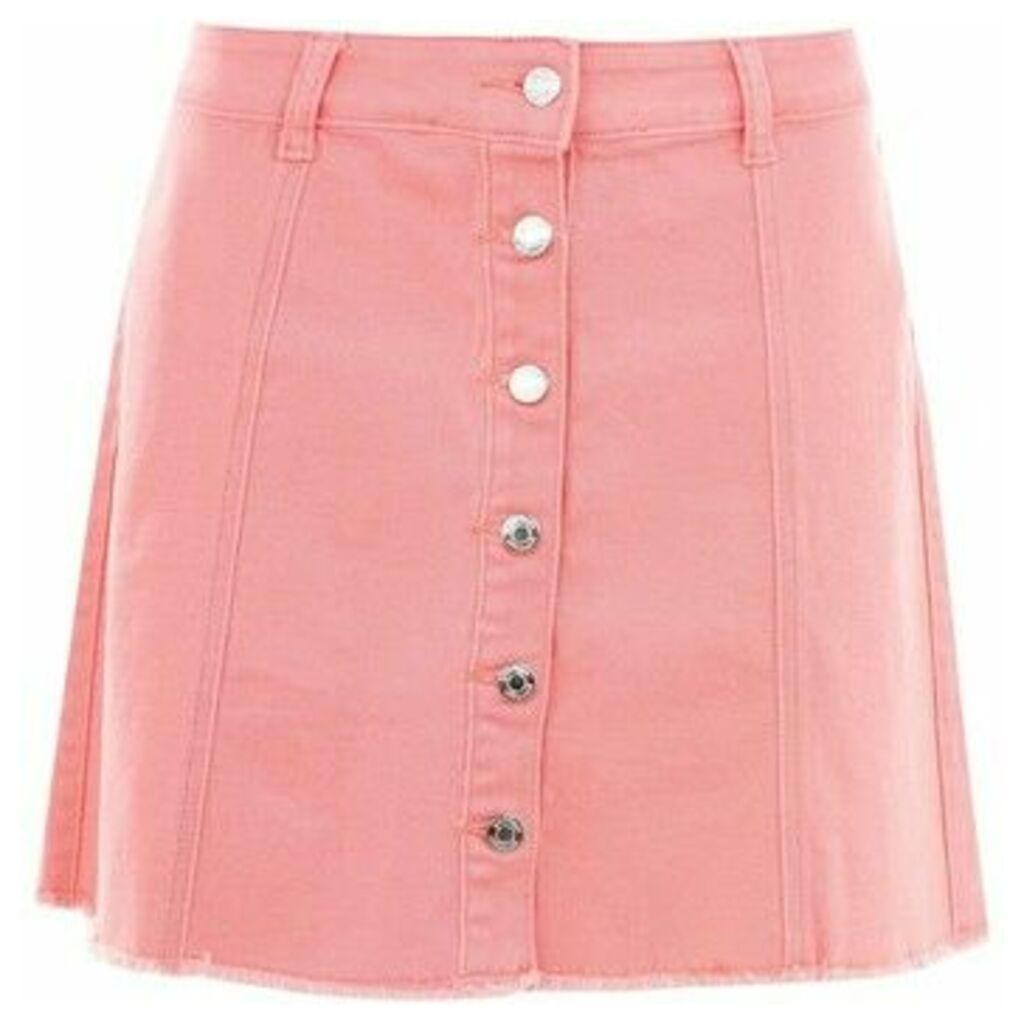 Golddigga  Button Down Skirt Ladies  women's Skirt in Pink