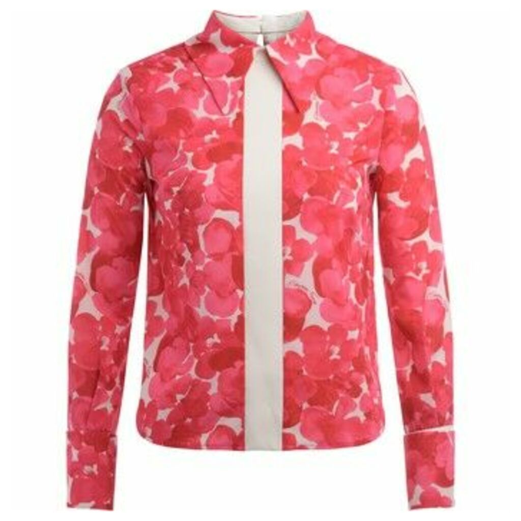 Elisabetta Franchi  tight-fitting shirt with fuchsia flower  women's Shirt in Other