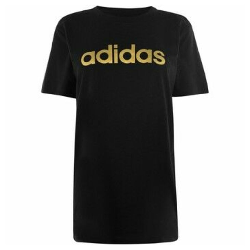 adidas  Foil QT T Shirt Ladies  women's T shirt in Black