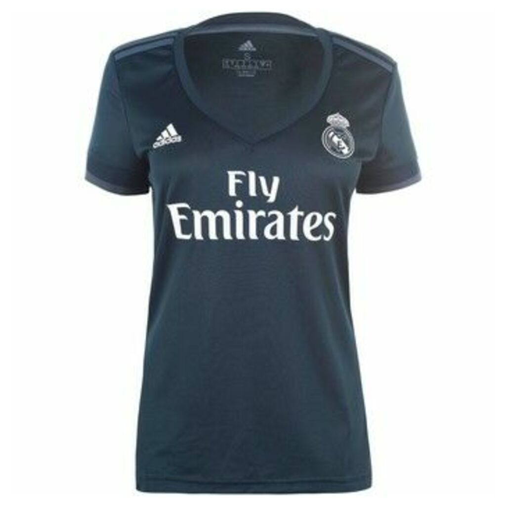 adidas  Real Madrid Away Shirt 2018 2019 Ladies  women's T shirt in Blue