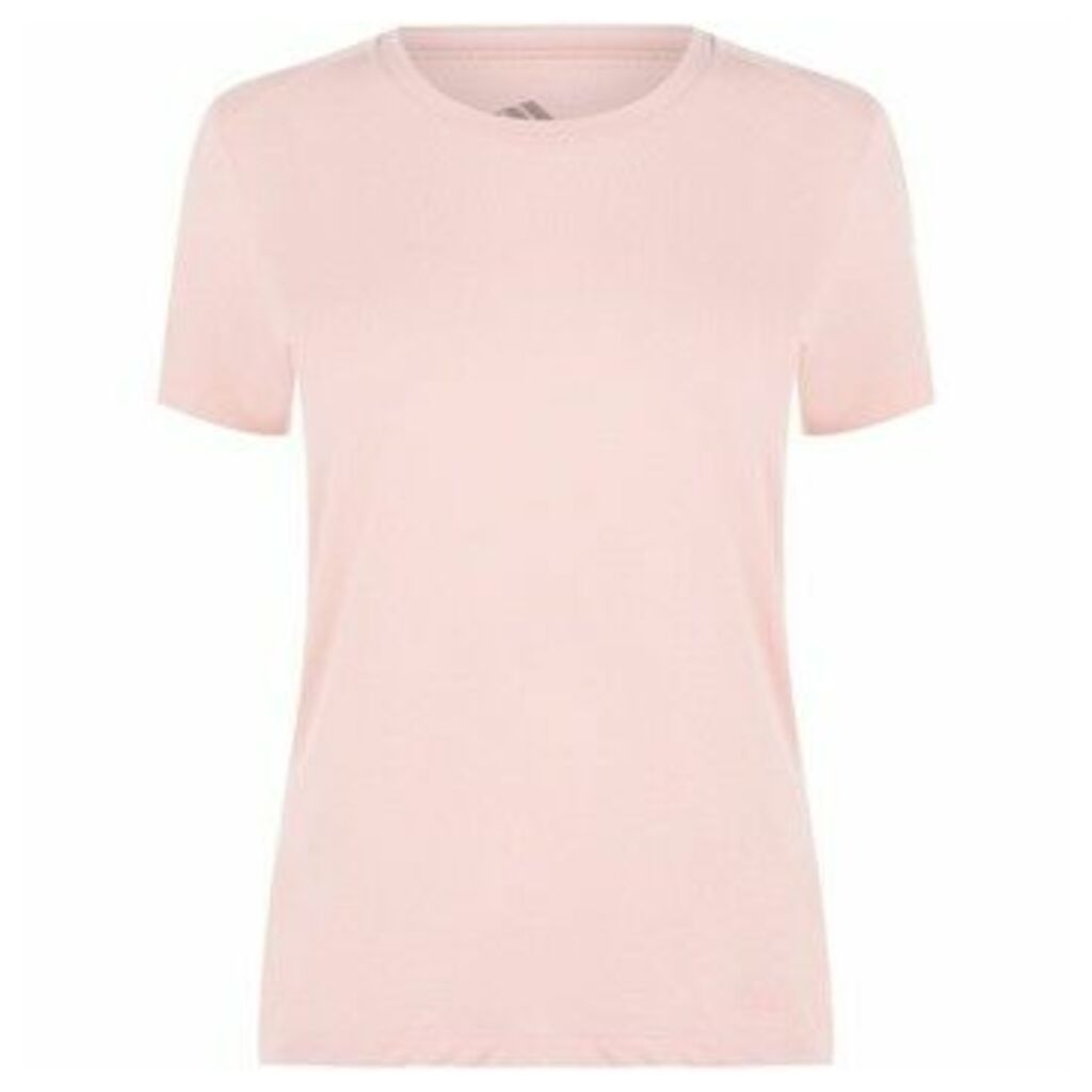adidas  Run It Tee  women's T shirt in Pink
