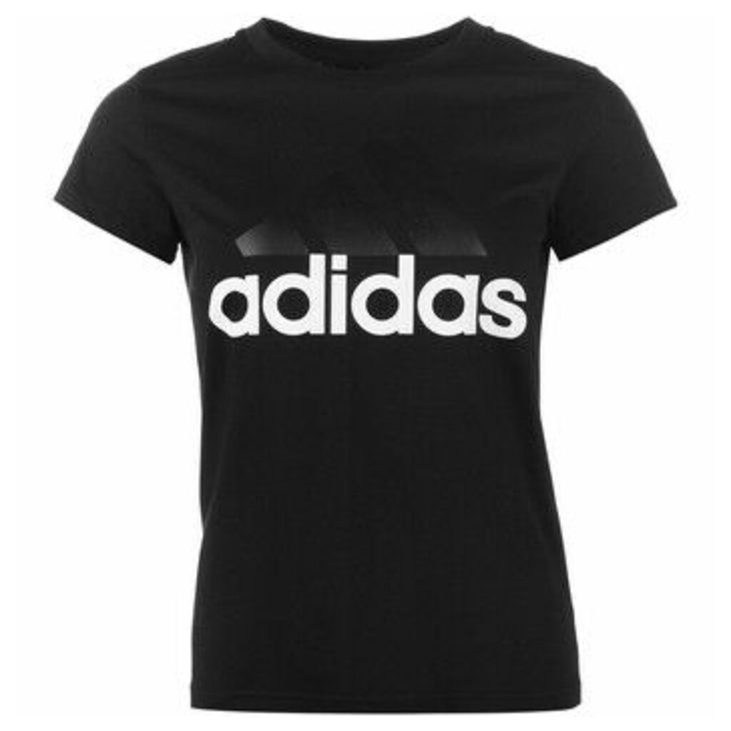 adidas  Linear QT T Shirt Ladies  women's T shirt in Black