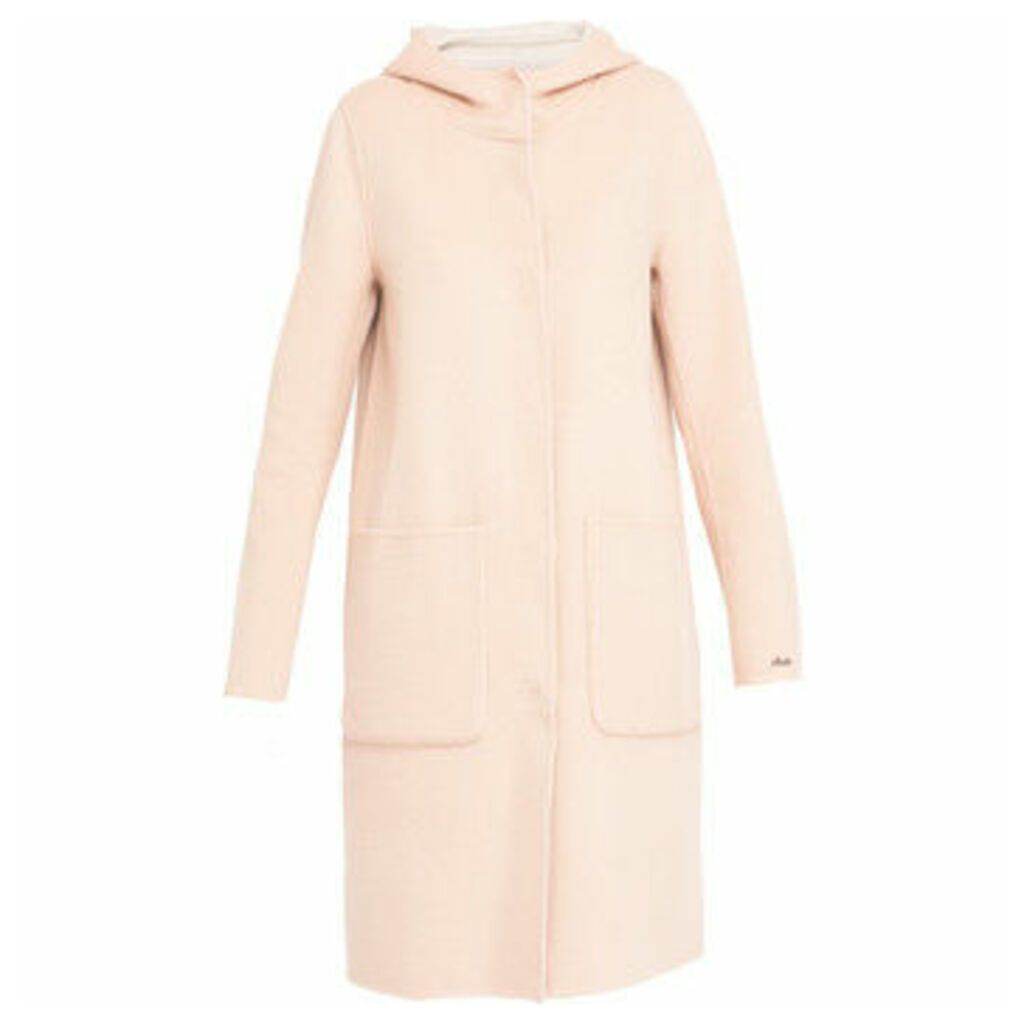 Long wool coat UNIVERSITY  women's Coat in Pink