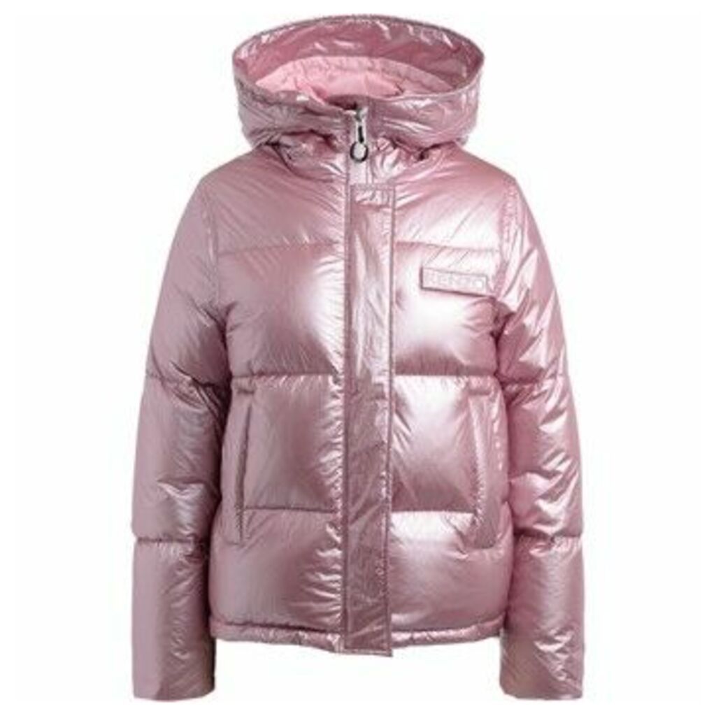 Kenzo  Quilted jacket with metallic colored hood  women's Jacket in Pink