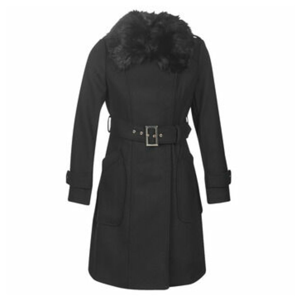 GLOW  women's Coat in Black