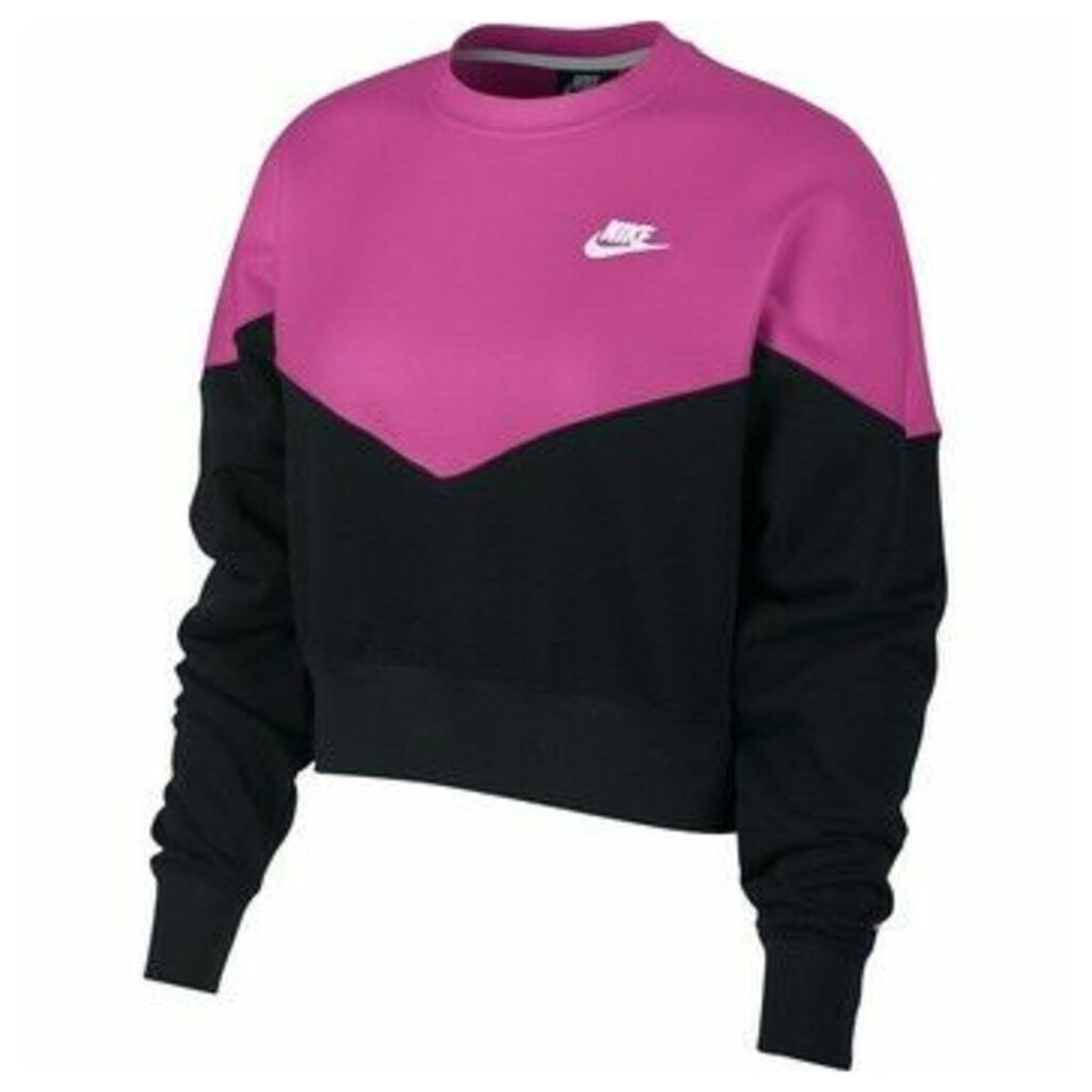 Nike  Heritage Crew Flc  women's Sweatshirt in multicolour