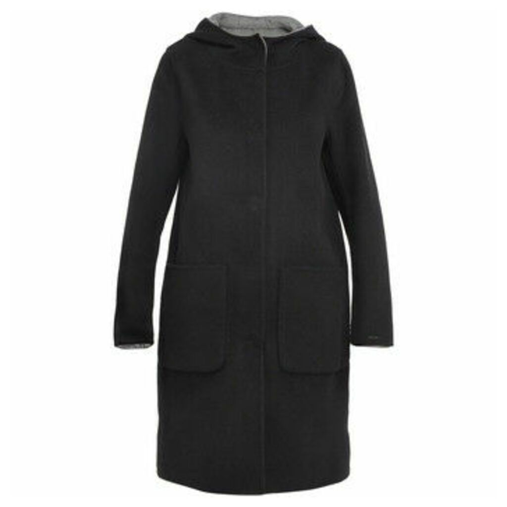 Long wool coat UNIVERSITY  women's Coat in Black