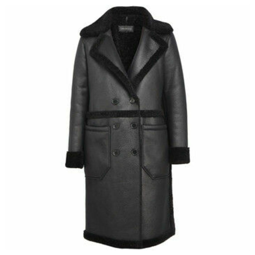Long coat FEELING  women's Coat in Black