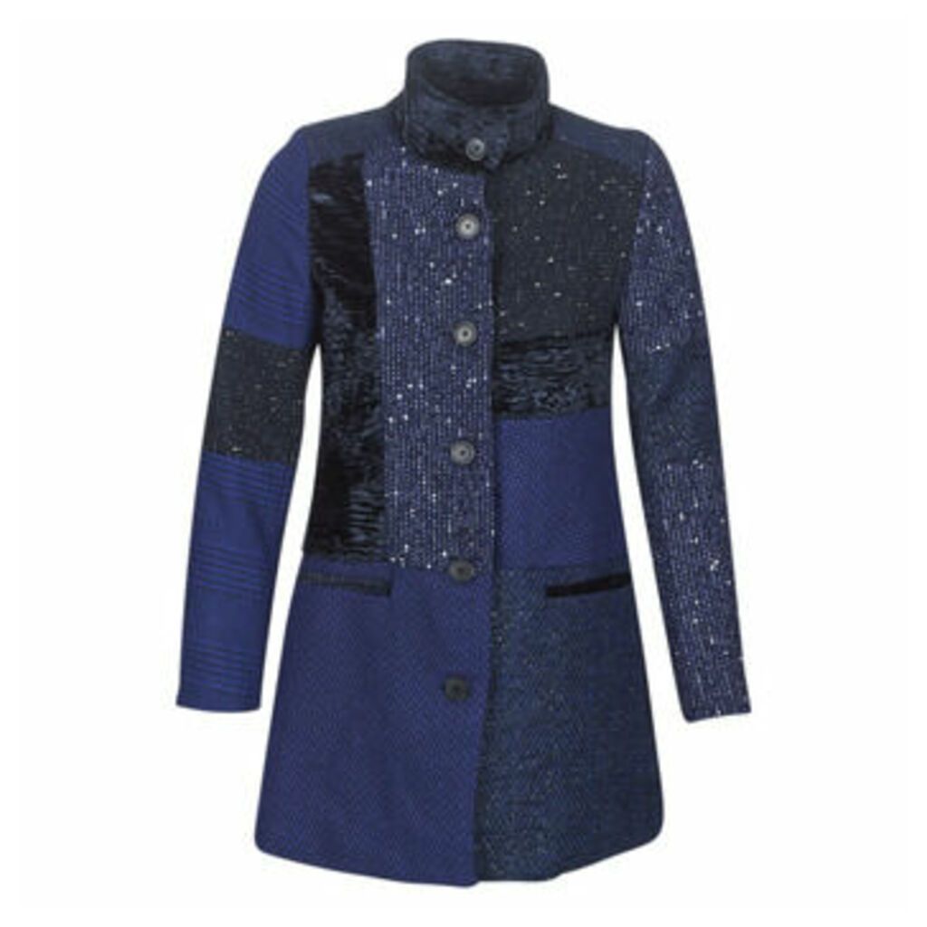 CARTTER  women's Coat in Blue