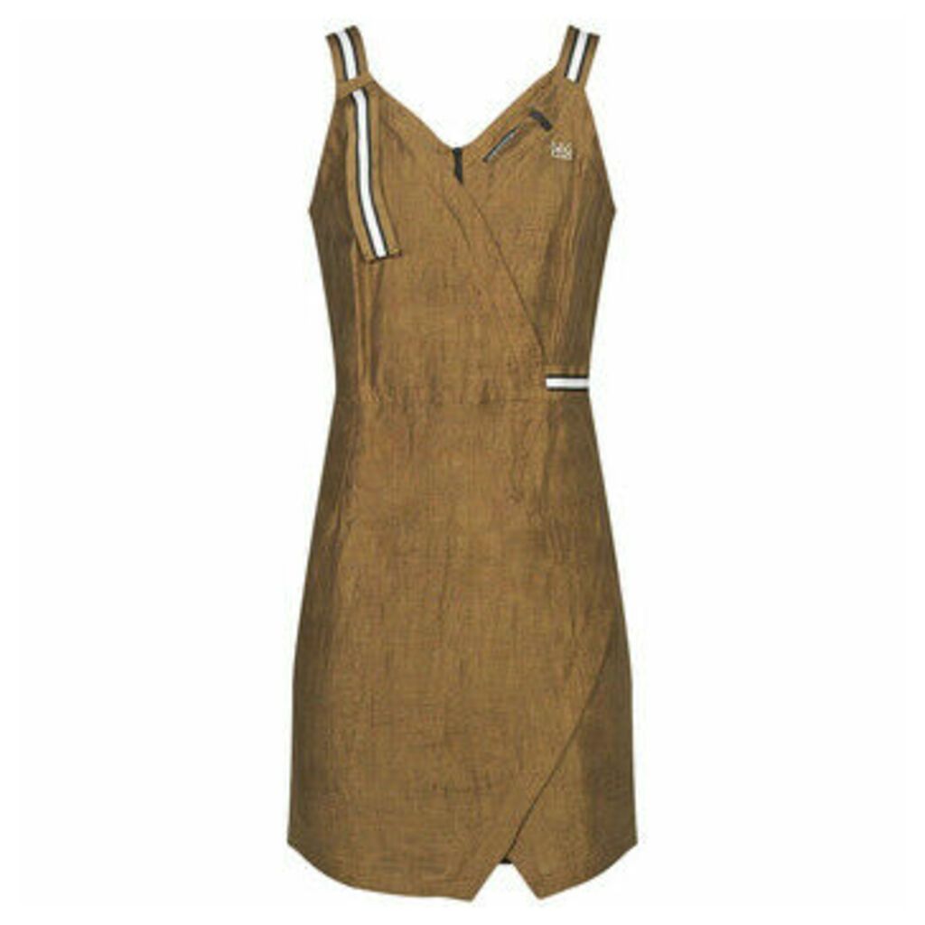 Mado Et Les Autres  Dress with original straps and pleats  women's Dress in Brown