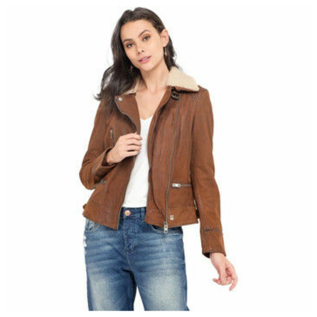 Oakwood  Nubuck leather jacket PROJECTION  women's Jacket in Brown