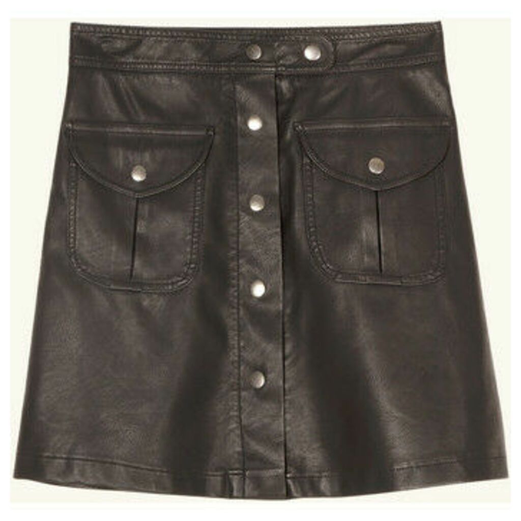Frnch  Leather mini skirt EDITTE  women's Skirt in Black