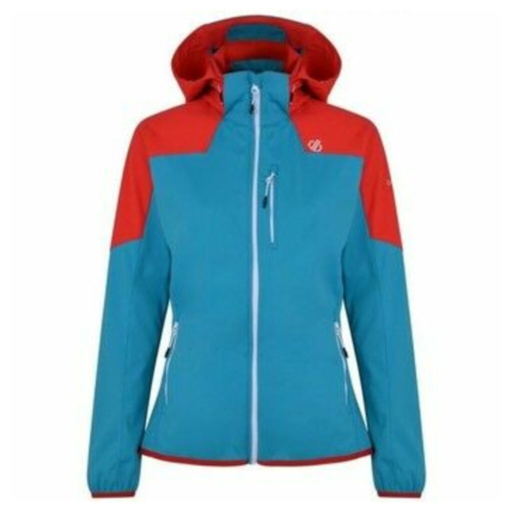 Inquire AEP Softshell Jacket with Detachable Hood Blue  women's Coat in Blue