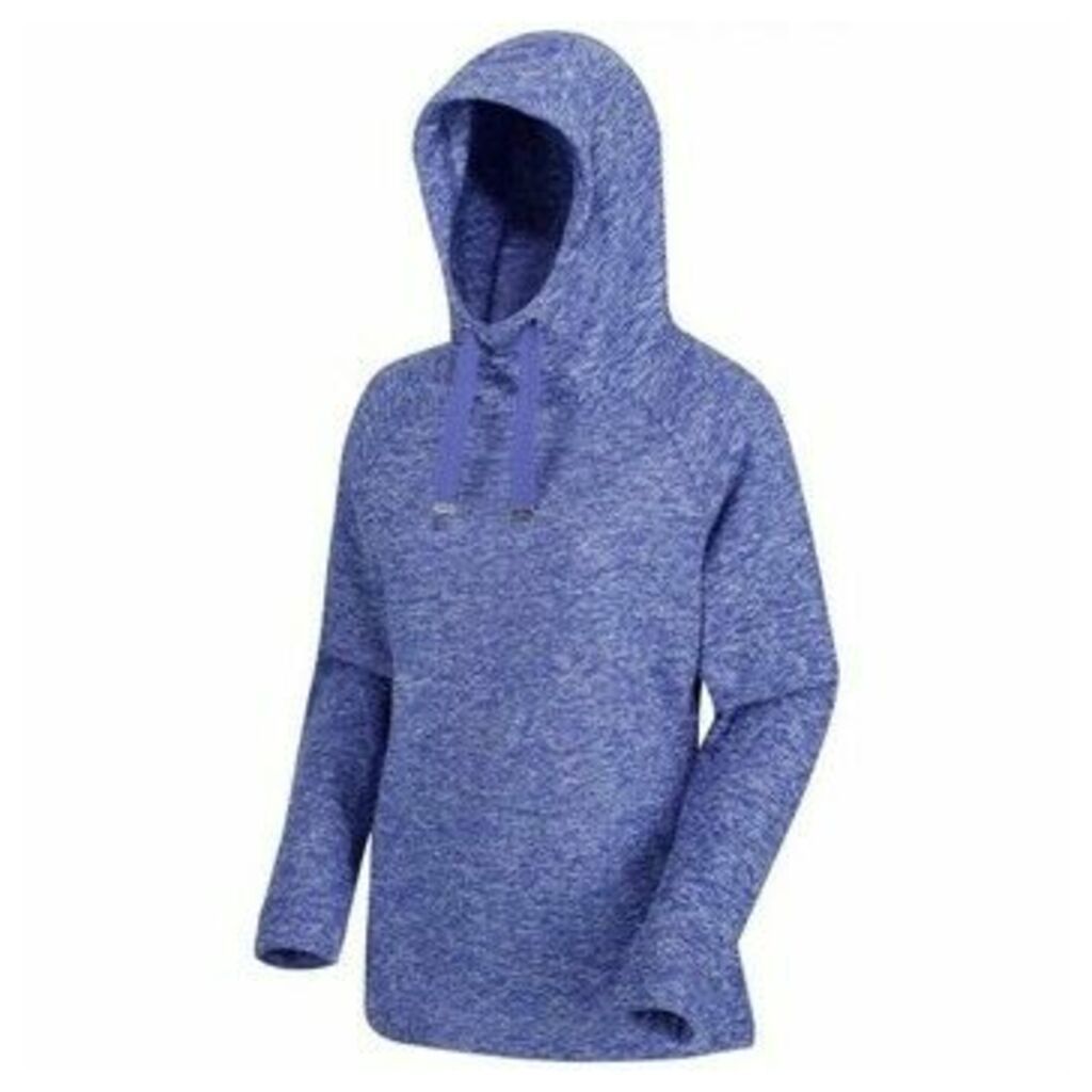 Calantha Lightweight Hooded Fleece Blue  women's Fleece jacket in Blue