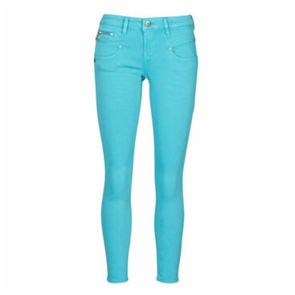 ALEXA CROPPED NEW MAGIC COLOR  women's Trousers in Blue
