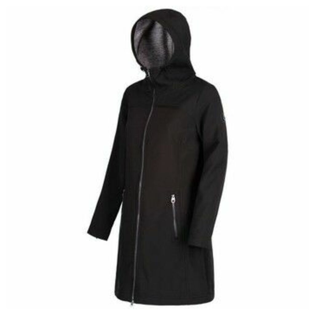 Regatta  Alinta Long Length Softshell Jacket Black  women's Coat in Black
