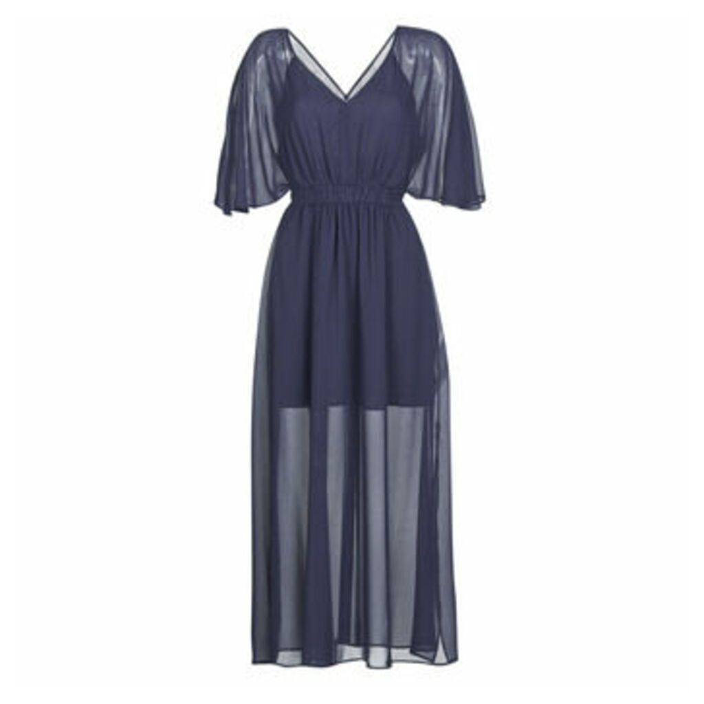 CAMILLE R1  women's Long Dress in Blue. Sizes available:UK 8