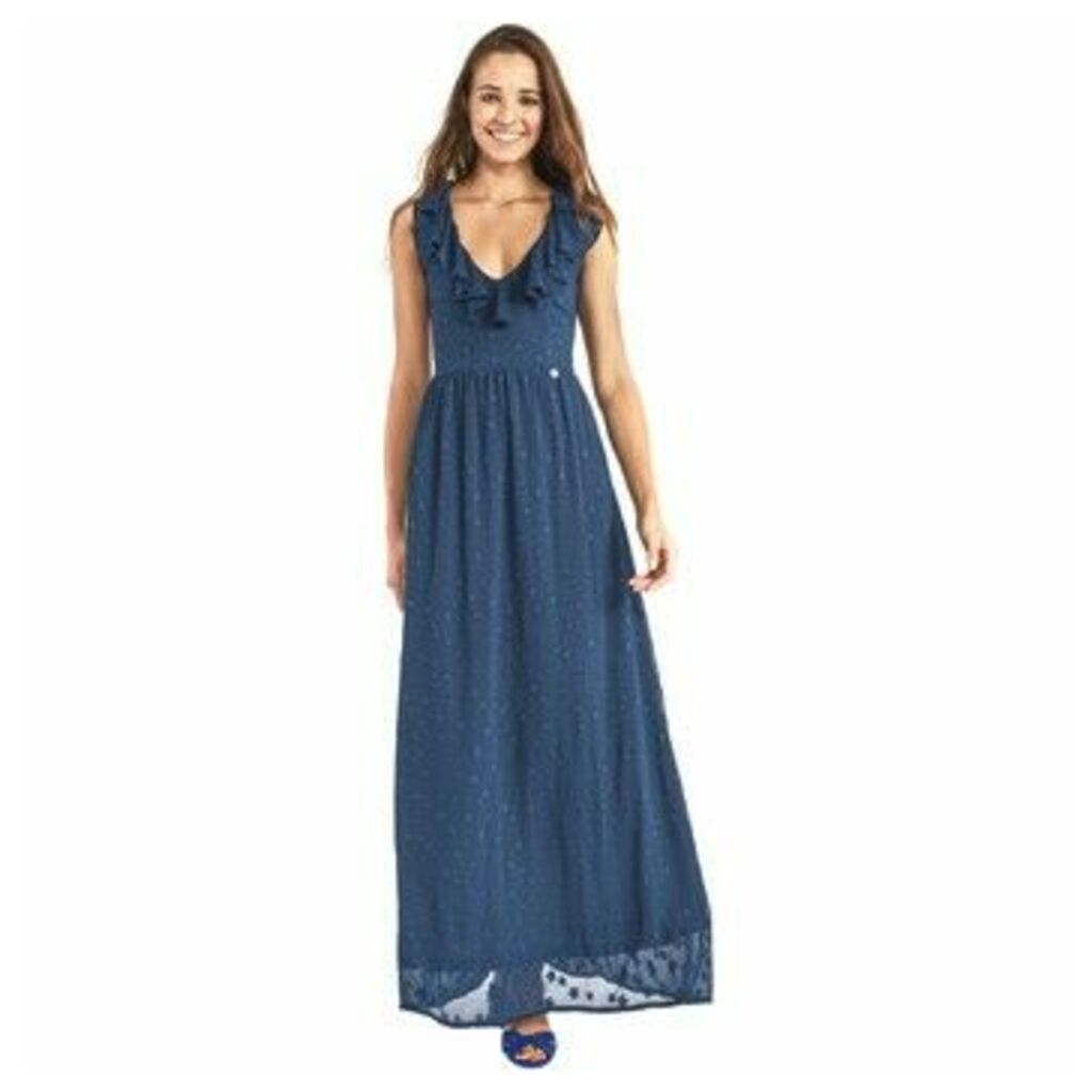 911BD15007  women's Long Dress in Blue