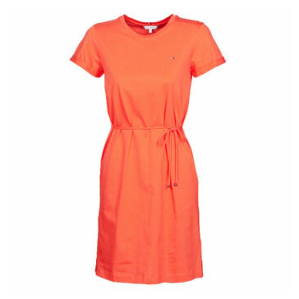 ANGELA REGULAR C-NK  women's Dress in Orange