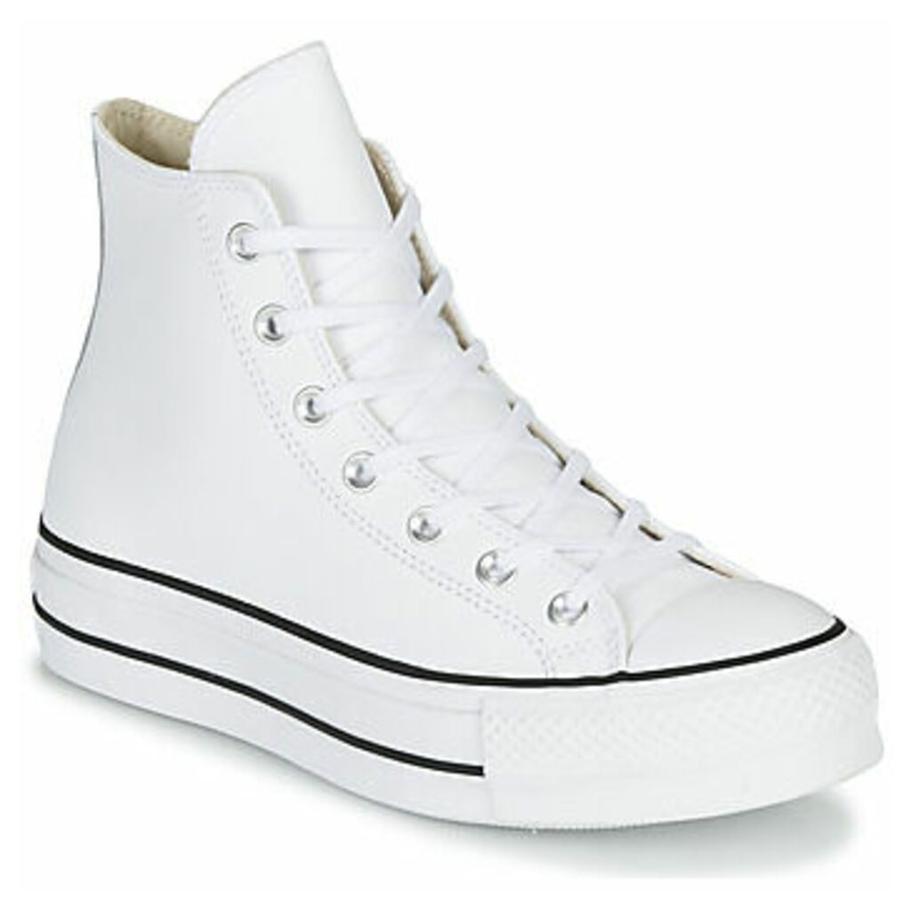 CHUCK TAYLOR ALL STAR LIFT CLEAN LEATHER HI  women's Shoes (High-top Trainers) in White