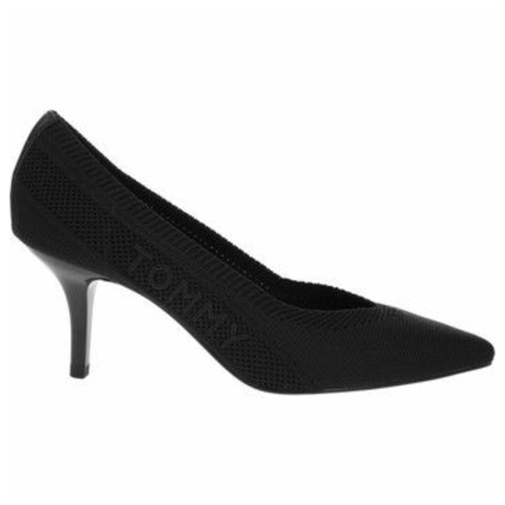 Tommy Knit Mid Heel Pump  women's Court Shoes in Black