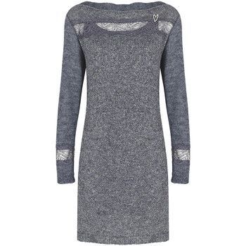 Long sleeve sweater dress  women's Dress in Grey