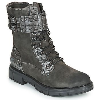 1333507  women's Mid Boots in Grey. Sizes available:3.5,4,5,5.5,6.5