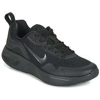 WEARALLDAY  women's Sports Trainers (Shoes) in Black
