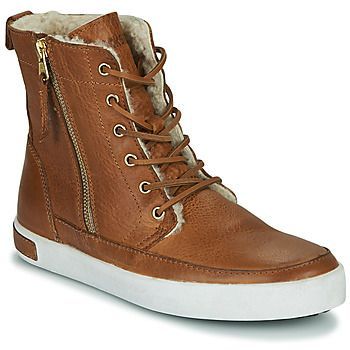 CW96  women's Shoes (High-top Trainers) in Brown