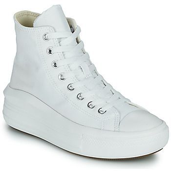 Chuck Taylor All Star Move Canvas Color Hi  women's Shoes (High-top Trainers) in White