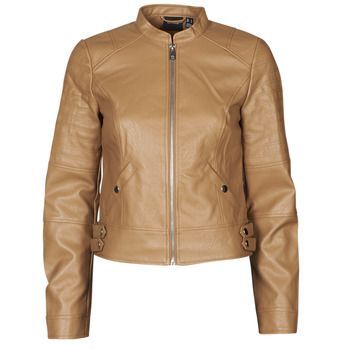 VMLOVE  women's Leather jacket in Brown. Sizes available:S,M,XS