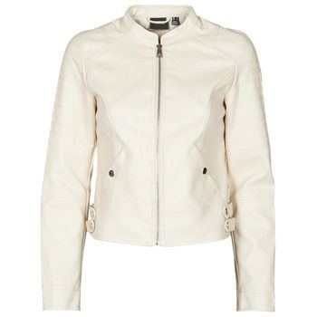 VMLOVE  women's Leather jacket in Beige. Sizes available:S