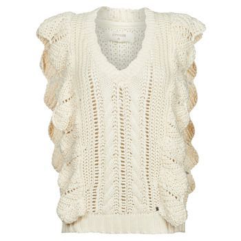 ANNOLINA KNIT SLOPOVER  women's Sweater in White