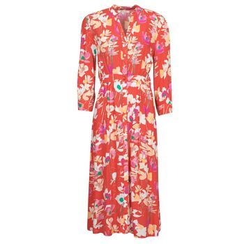 SUGAR BLOOM DRESS  women's Long Dress in Red. Sizes available:L