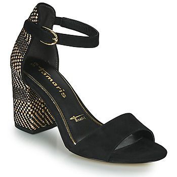 CALLIE  women's Sandals in Black. Sizes available:6.5