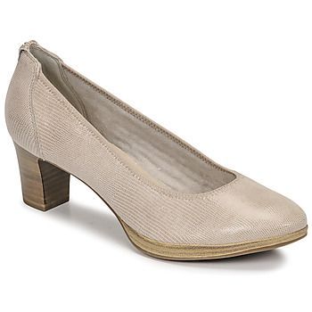 BARBARA  women's Court Shoes in Beige. Sizes available:4,5,6,6.5,7.5