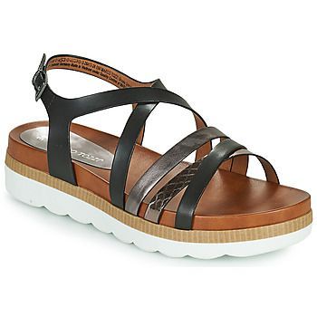 MARTINE  women's Sandals in Black. Sizes available:5,5.5,6.5