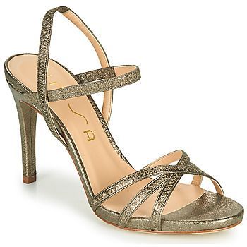 YAMALI  women's Sandals in Gold. Sizes available:3.5,6.5