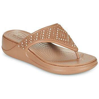 CROCS MONTEREY SHIMMER WGFPW  women's Flip flops / Sandals (Shoes) in Brown. Sizes available:5