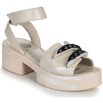 AMON  women's Sandals in Beige. Sizes available:3.5,4,5,6,7,8