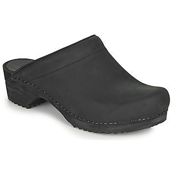 CHRISSY  women's Clogs (Shoes) in Black. Sizes available:3,4,5,6,7,8,9