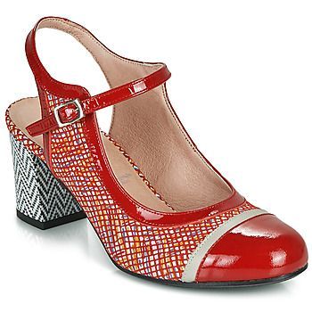 RODIN  women's Court Shoes in Red. Sizes available:4