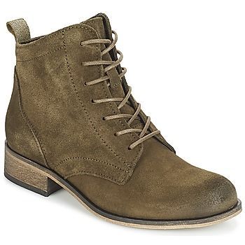 GODILLOT  women's Mid Boots in Green. Sizes available:3.5