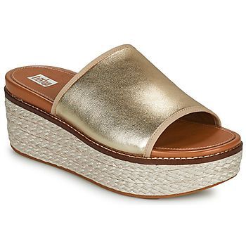 ELOISE  women's Mules / Casual Shoes in Gold. Sizes available:3,4,5,6,8