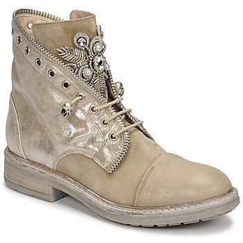 6850-480-IVORY  women's Mid Boots in Beige. Sizes available:3,6