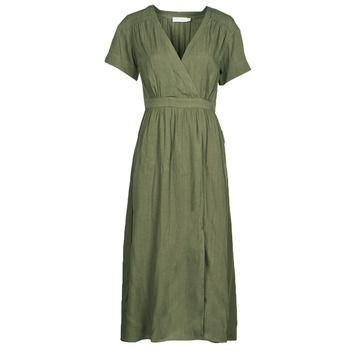 21122868  women's Long Dress in Kaki. Sizes available:EU S