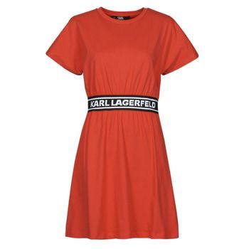LOGOTAPET-SHIRTDRESS  women's Dress in Orange. Sizes available:EU M,EU L,EU XL