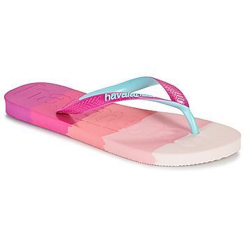 TOP LOGOMANIA MULTICOLOR  women's Flip flops / Sandals (Shoes) in Pink